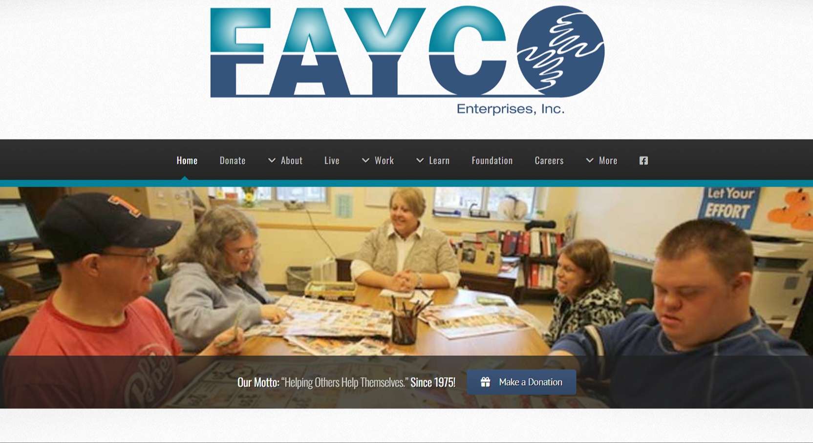 Fayco 2023 homepage screenshot